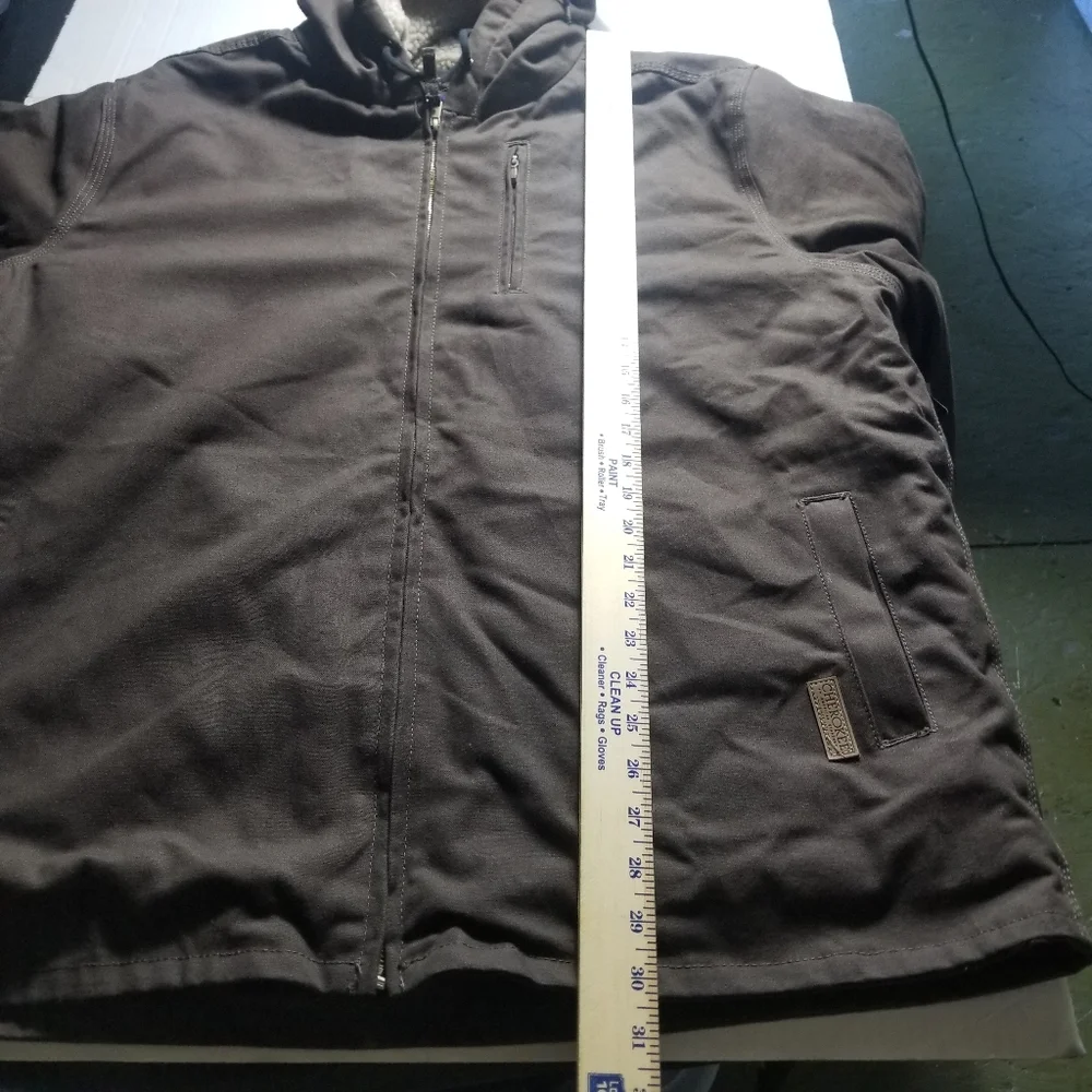 NWT CHEROKEE MEN'S BROWN COAT SIZE XL- SEE FULL DESCRIPTION